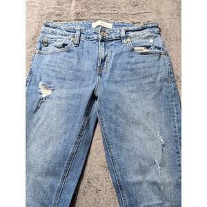 KanCan Taper Leg Distressed Jeans Women's Size 5/26 Medium Wash